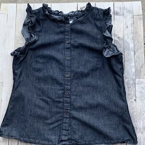 Cirana Chambray Mama Top Size Small